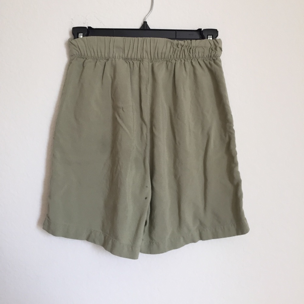 Olive green shorts